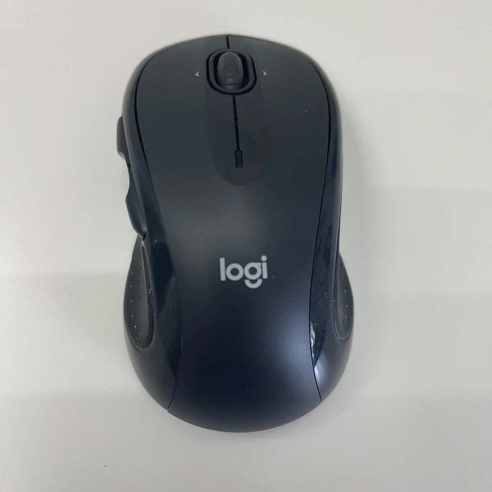 Logitech M510 Wireless Mouse Black Ergonomic Full-Size With Unifying Receiver